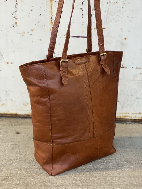 Hovedbilde Springfield Totebag/Shopper i Skinn Cognac 