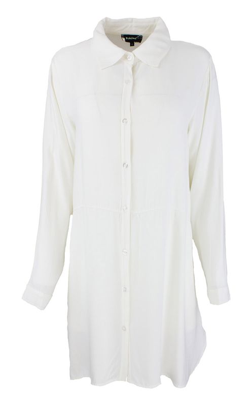 Boheme Satengbluse i Off White