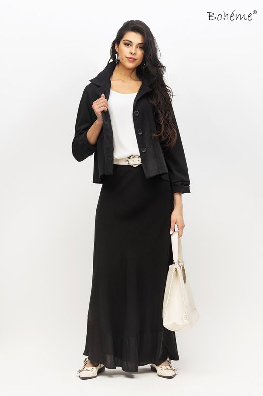 Boheme Jakke i Punta Mix Black