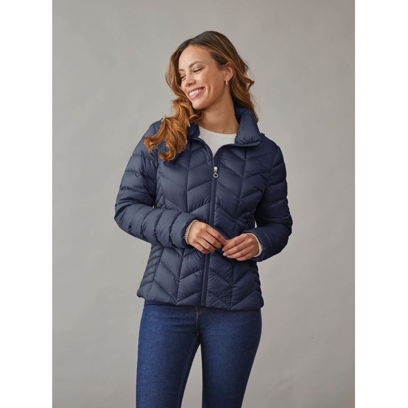 Junge Daisy Lettdunjakke Navy