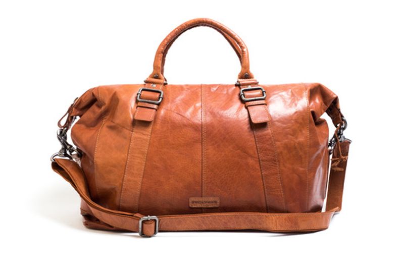 Spikes & Sparrow weekendbag brandy