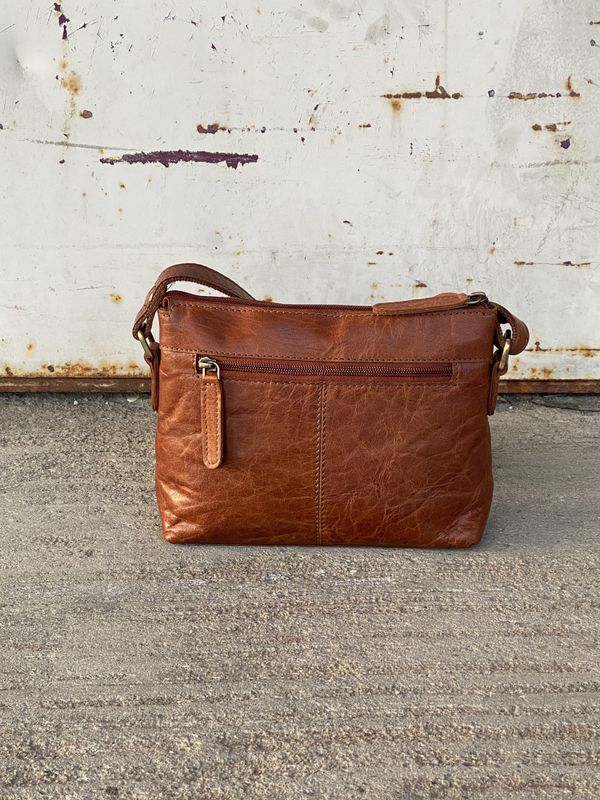 Springfield crossoverveske small i cognac