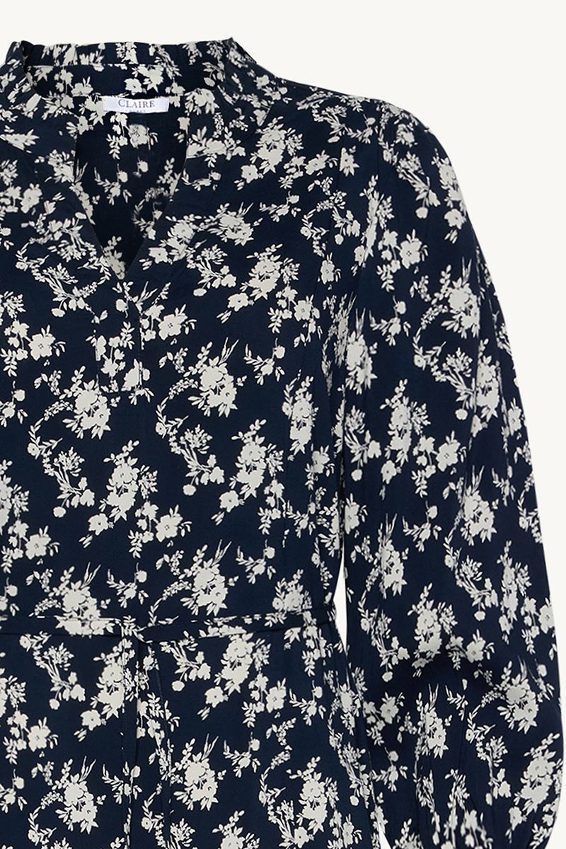Claire Dagmara Kjole Dark Navy
