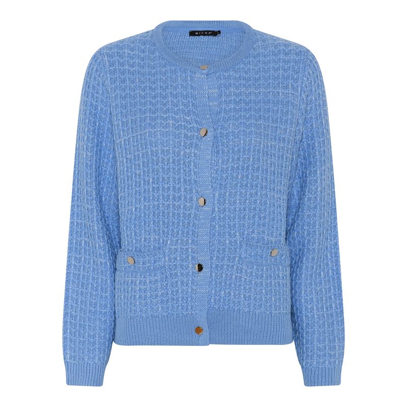 Micha Cardigan Blåmelert