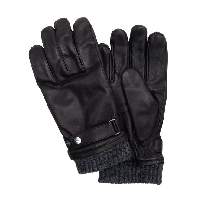 Hovedbilde Herre Skinnhanske M/Fleece For Black