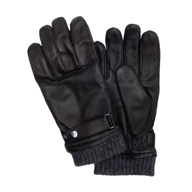 Herre Skinnhanske M/Fleece For Black
