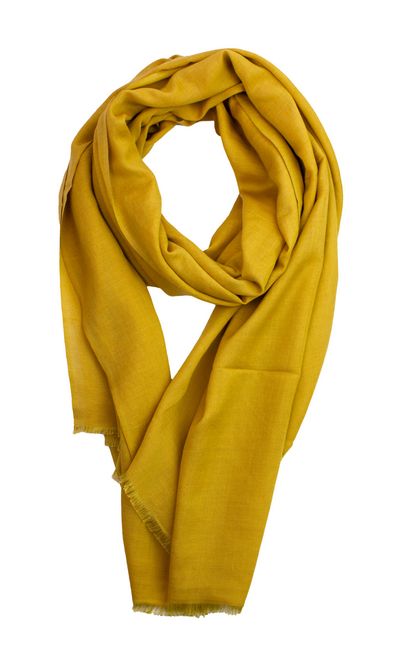 Hovedbilde Boheme Scarf i Ull/Viscose Ochre