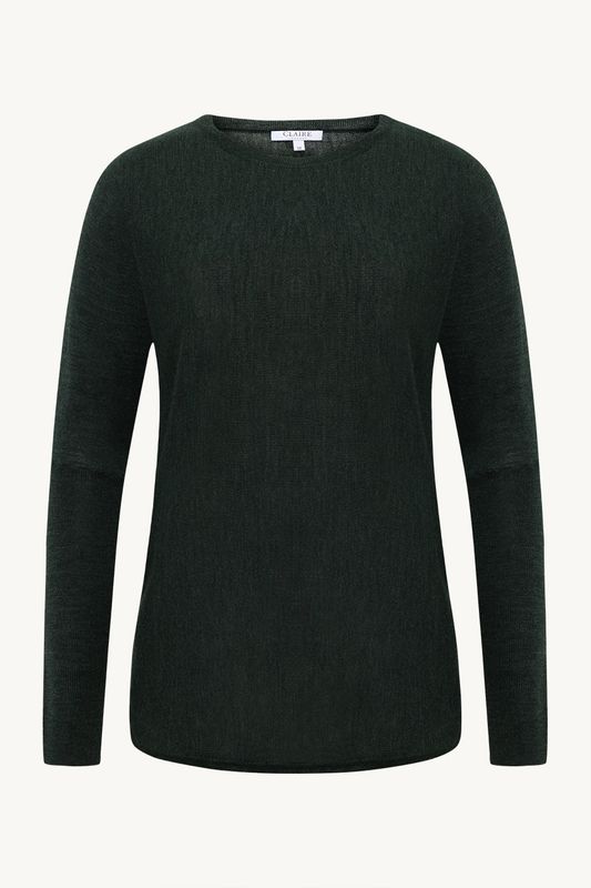 Claire Pippa Jumper i Merinoull Sea Grass