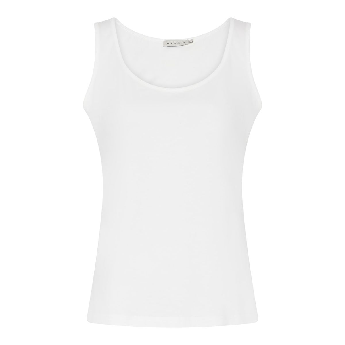 Micha Bomulls Singlett i Offwhite