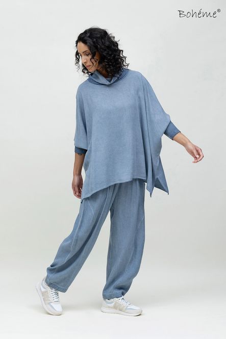 Hovedbilde Boheme Topp M/Rullekrage i Blue Vintage