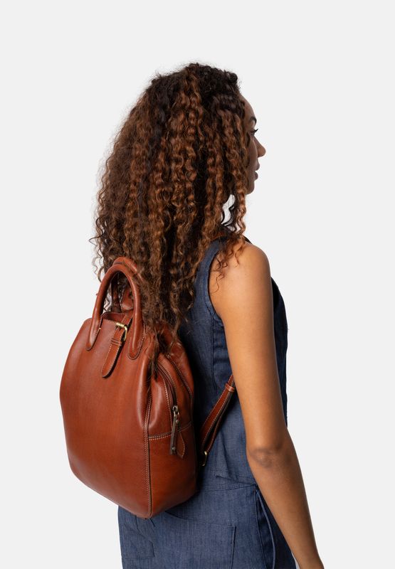 RE:Designed Jeane Backpack i Cognac