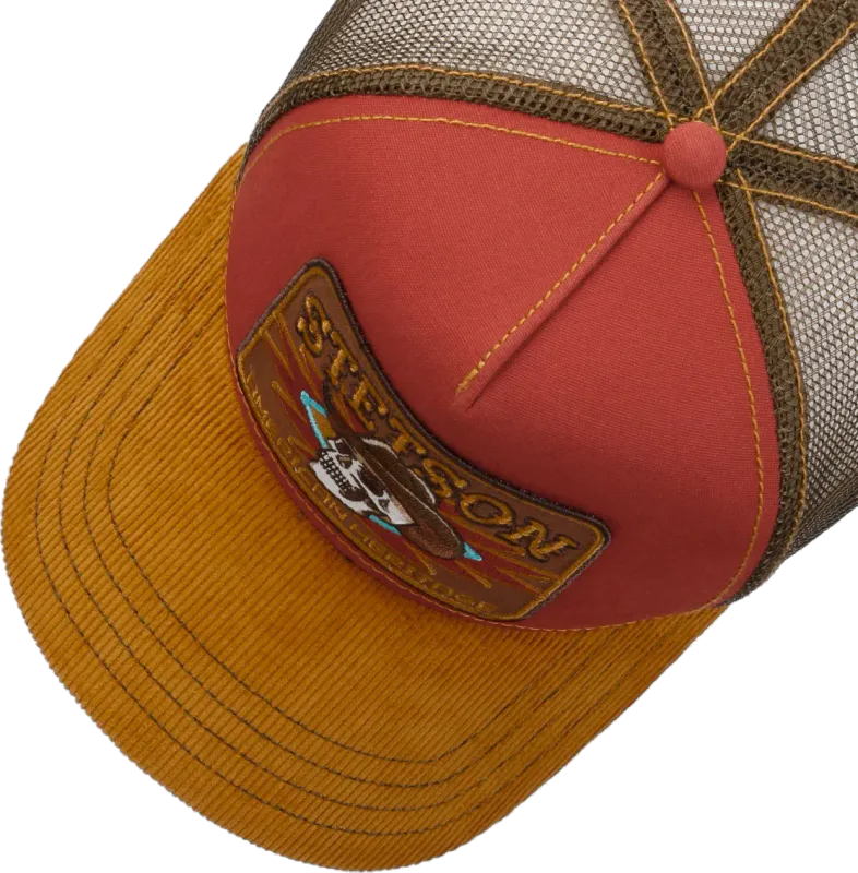 Stetson Trucker Cap Skull i Yellow/Red