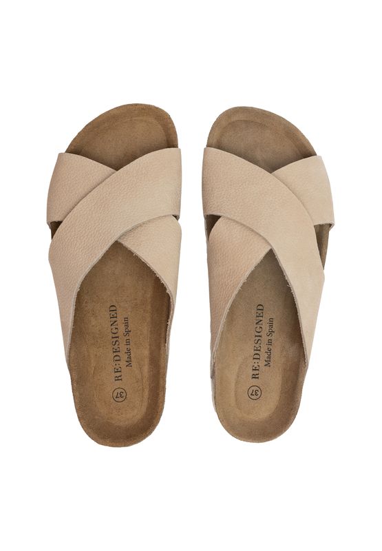 RE:Designed BY Dixie Vina sandaler i Nubuck Skinn Beige