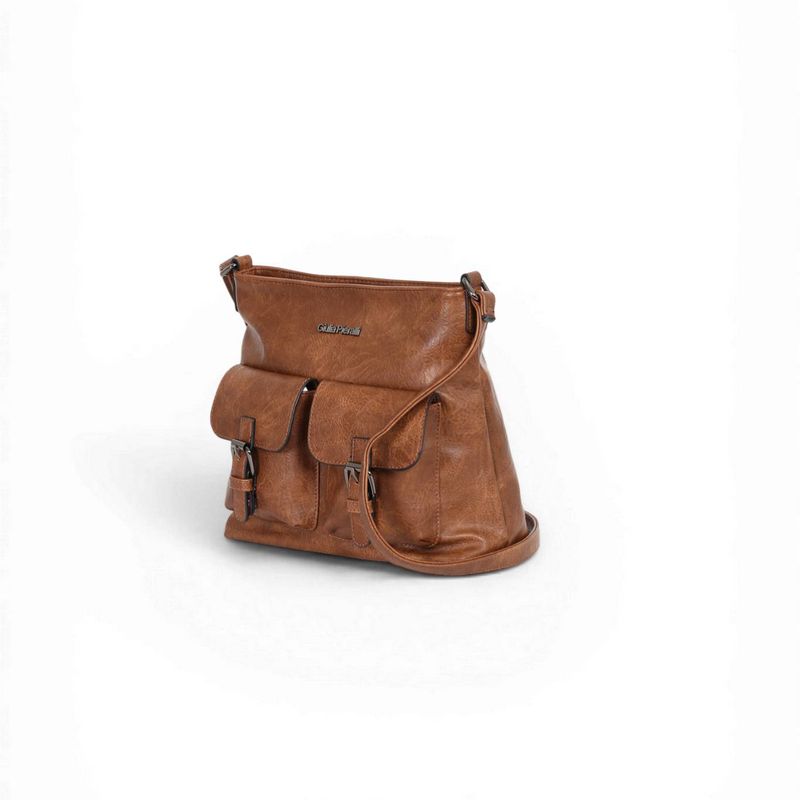 Giulia Piaralli Classic Crossoverbag i Cognac