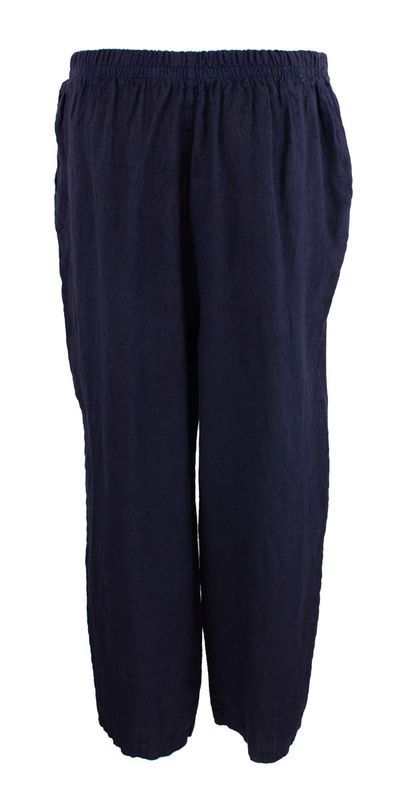 Boheme Linbukse M/Knapper i Navy