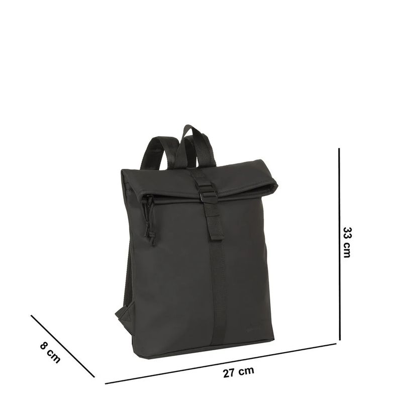 New Rebels Mart  Los Angeles Rolltop Backpack Mini Black