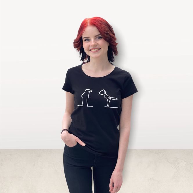 Hovedbilde Dame Streken T-Shirt i Black