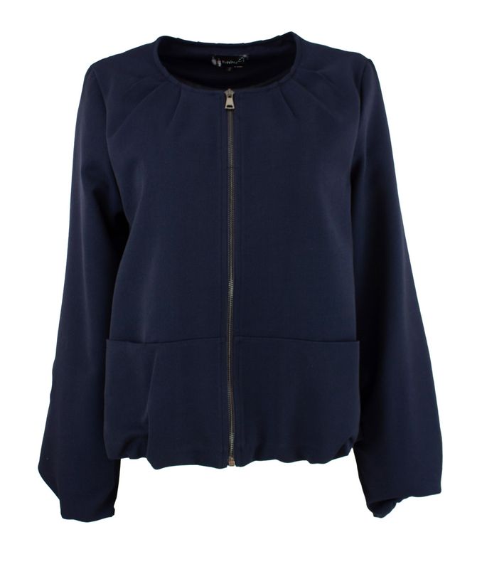 Boheme Kort Jakke M/Rund Hals i Blue