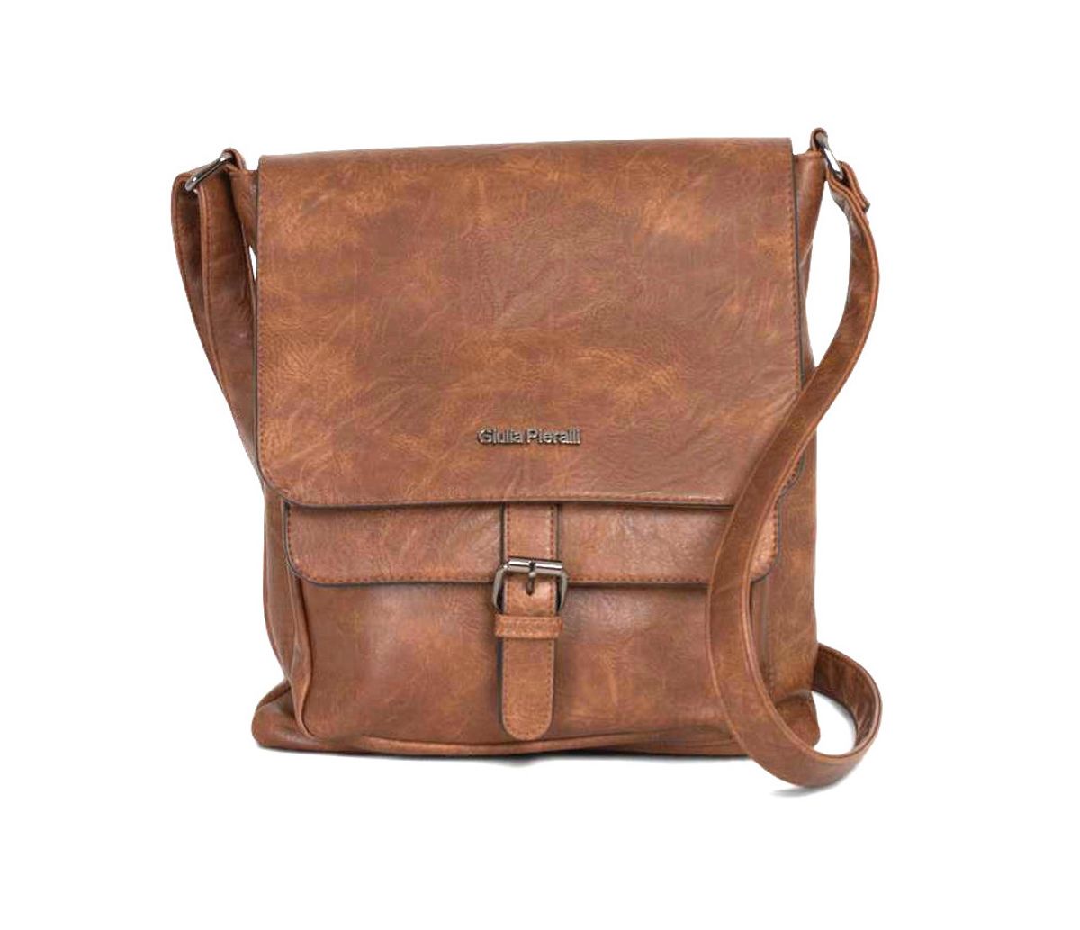 Giulia Piaralli Classic Flapbag i Cognac