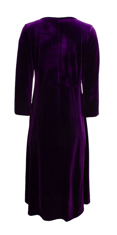 Boheme Lang Kjole i Velur Lilac