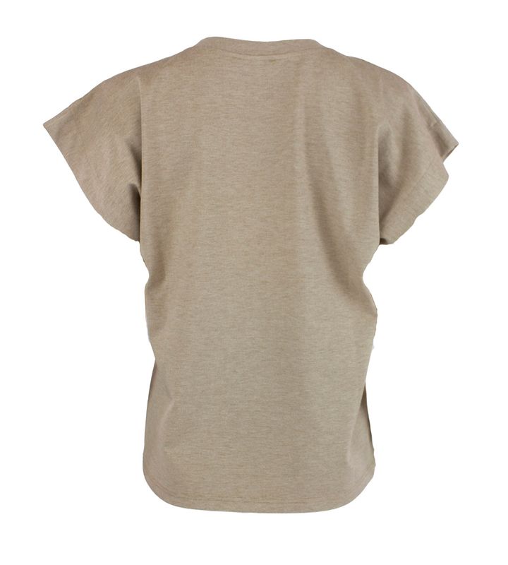 Boheme T-Shirt i Taupe/Melange