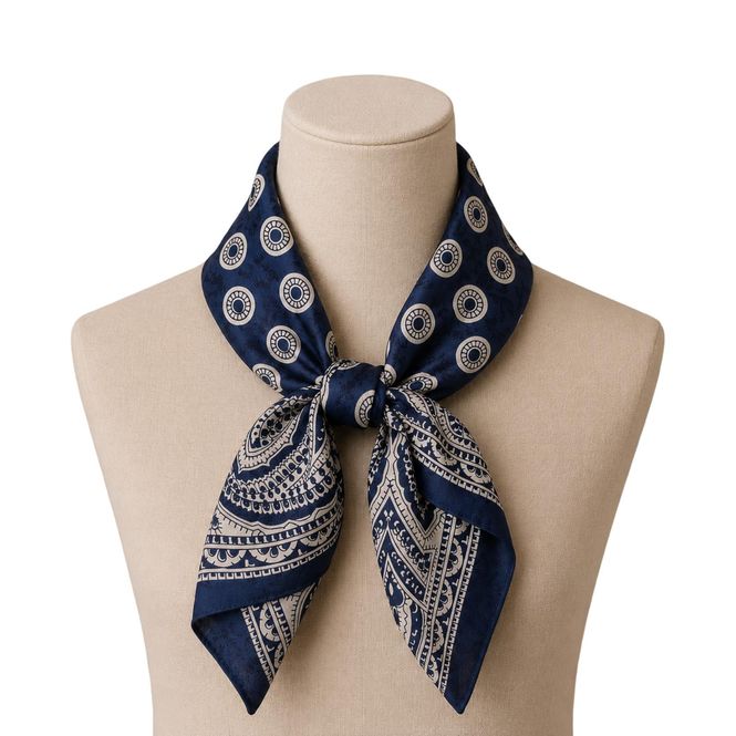 Hovedbilde Diz Lite Skjerf Silkelook  Navy/Blue