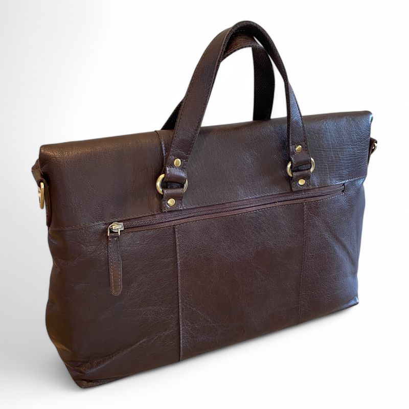 Springfield Stor Shoulder/Crossoverbag Burn Cognac