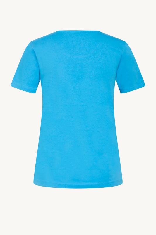 Claire Alanis T-shirt M/Logo Ibiza Blue