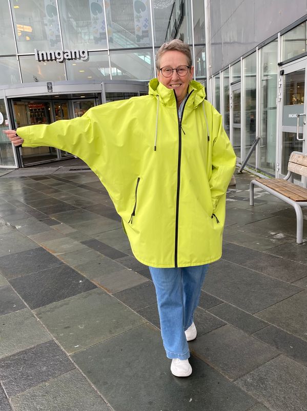 Normann Regnjakke i Lime
