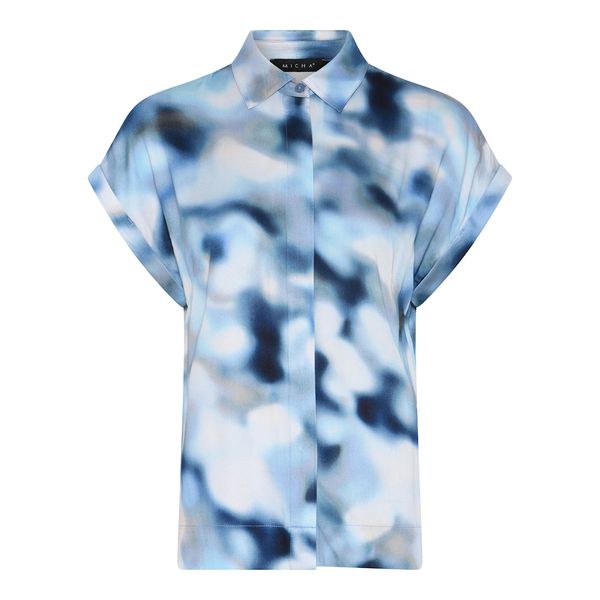 Hovedbilde Micha Kortermet Skjorte Blue Print