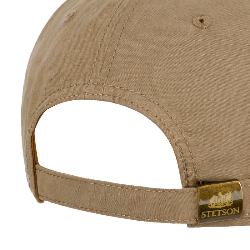 Stetson Waxed Cotton WR Baseball Cap i Sand