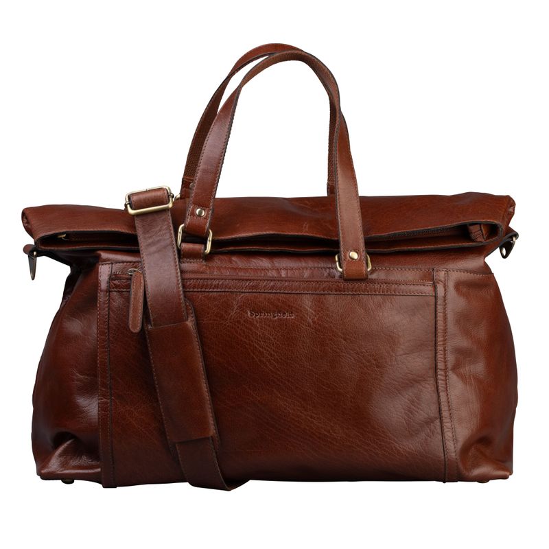 Springfield Stor Weekendbag/Reiseveske Burn Cognac