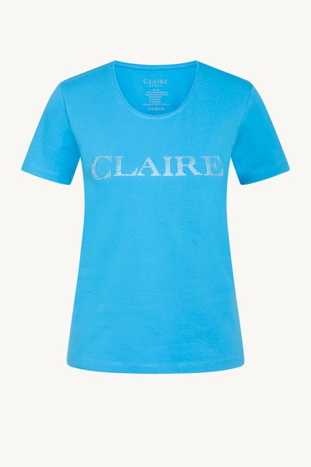 Hovedbilde Claire Alanis T-shirt M/Logo Ibiza Blue