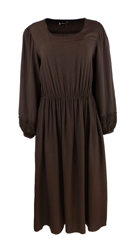 Boheme Lang Kjole i Brown