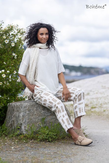 Hovedbilde Boheme Genser M/Kort Arm i Offwhite