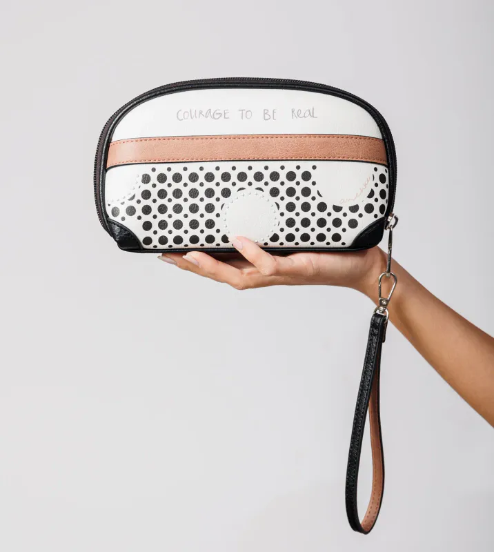 Anekke Alma Lommebok White/Multi