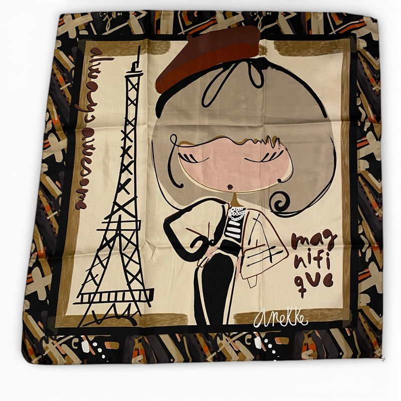 Anekke Skjerf i Brown/Beige