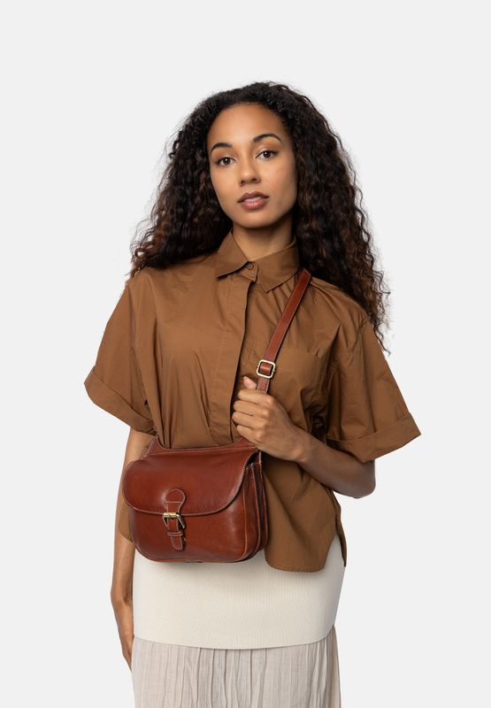 RE Designed By Dixie Milli Small Crossowerbag Cognac