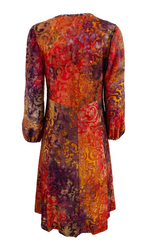 Boheme Kjole i Burnt Orange 3/4 Lang