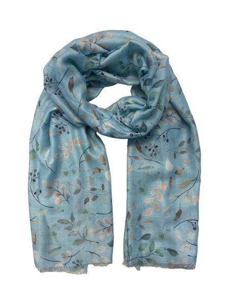Hovedbilde Intex Skjerf M/Bladmønster i Blue