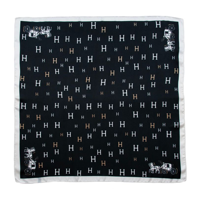 Lite Skjerf Med H Print Svart