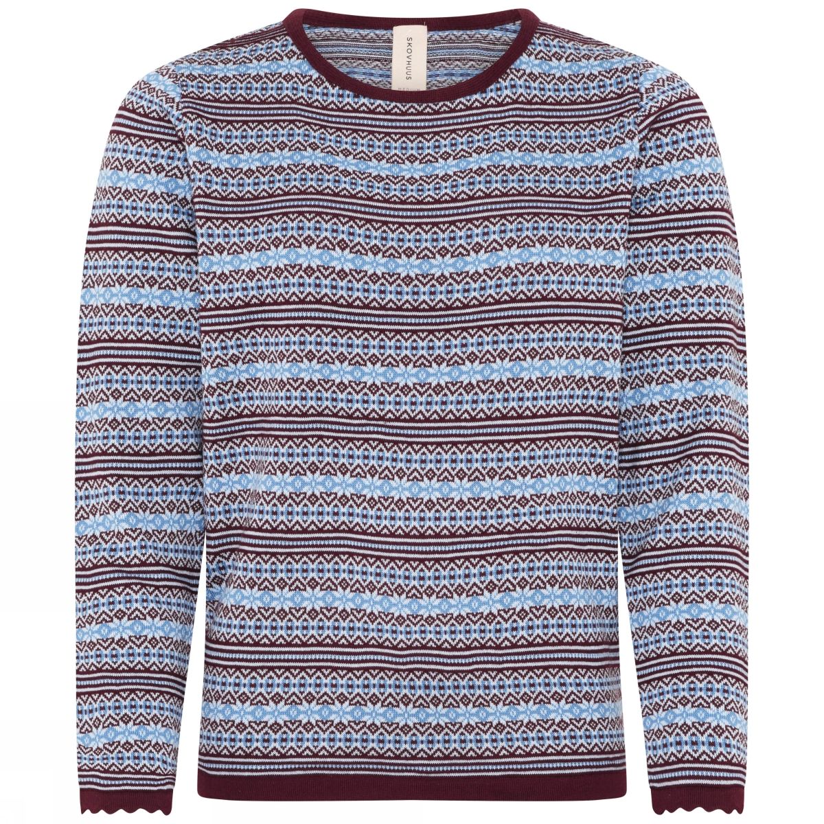 Skovhuus Pullover Jaquard i Blackberry