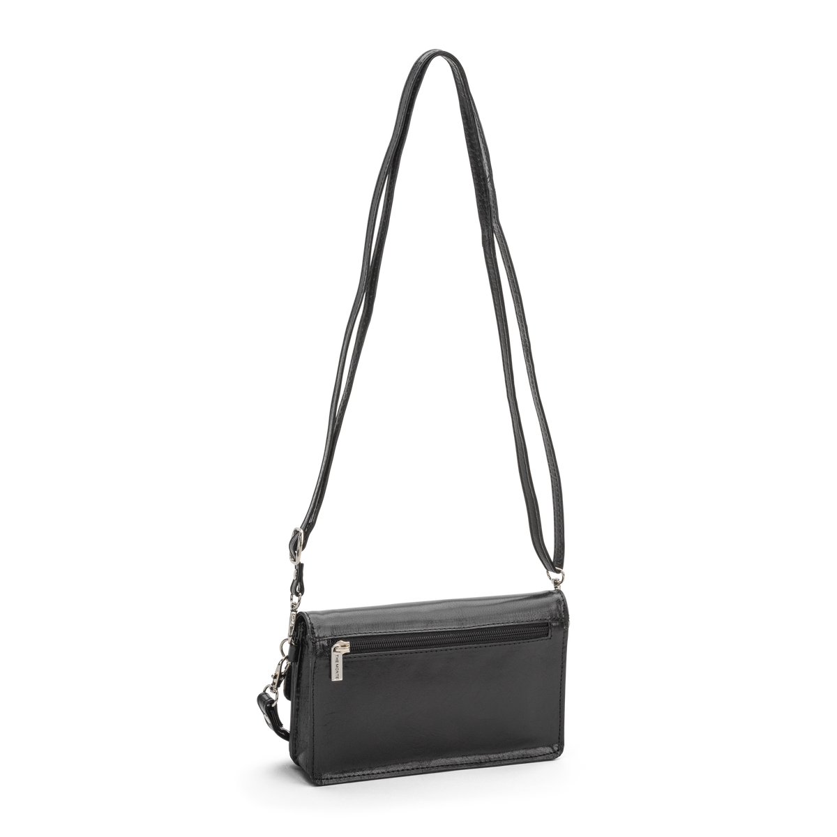 The Monte flap bag small black